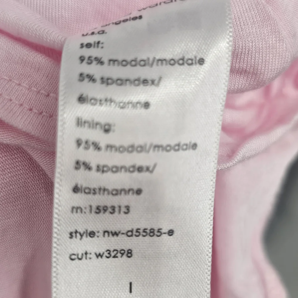 naked wardrobe Baby Pink Long Sleeve Swing Dress